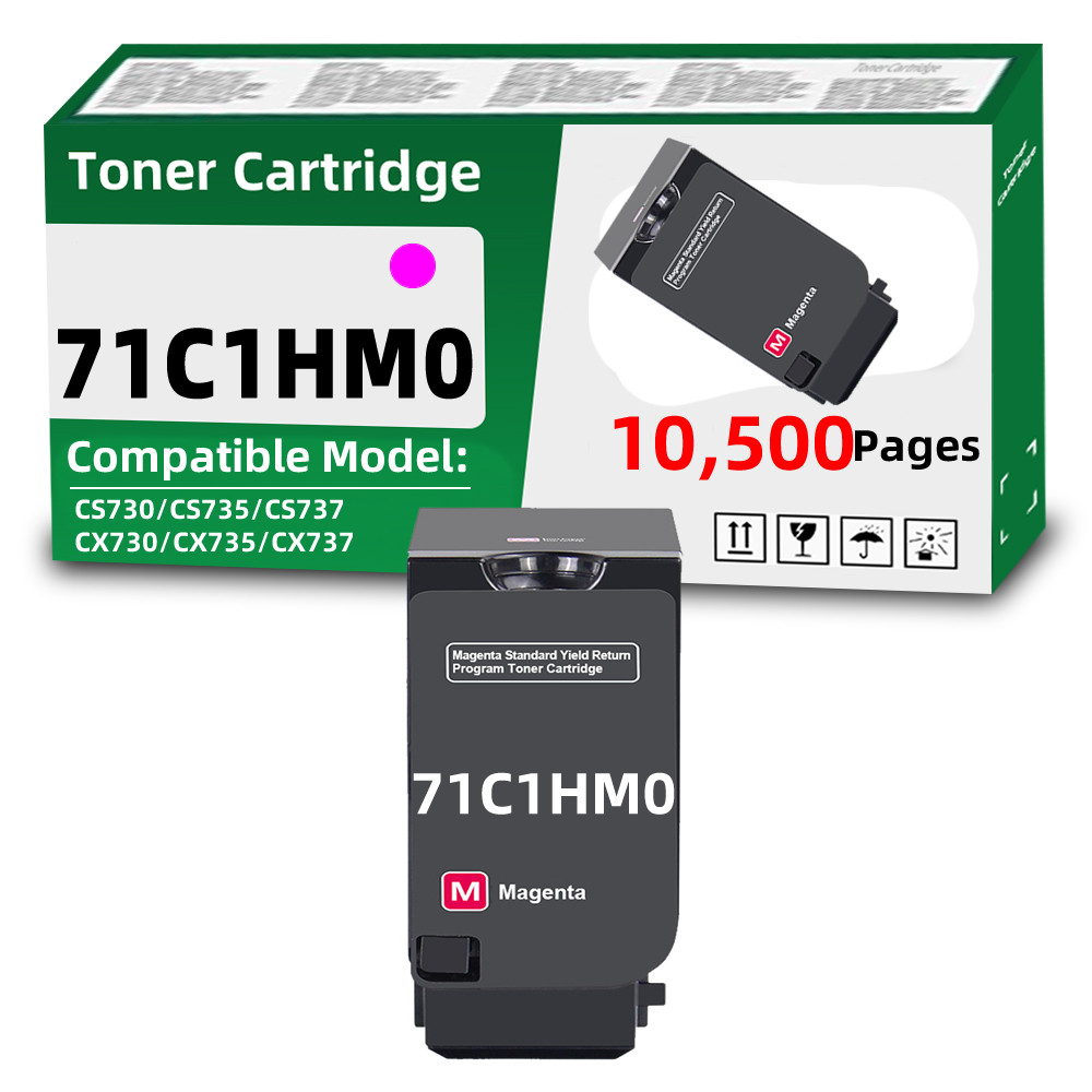 71C1HM0 Magenta Toner Cartridge Compatible for Lexmark CS730 CS735 CS737 CX735