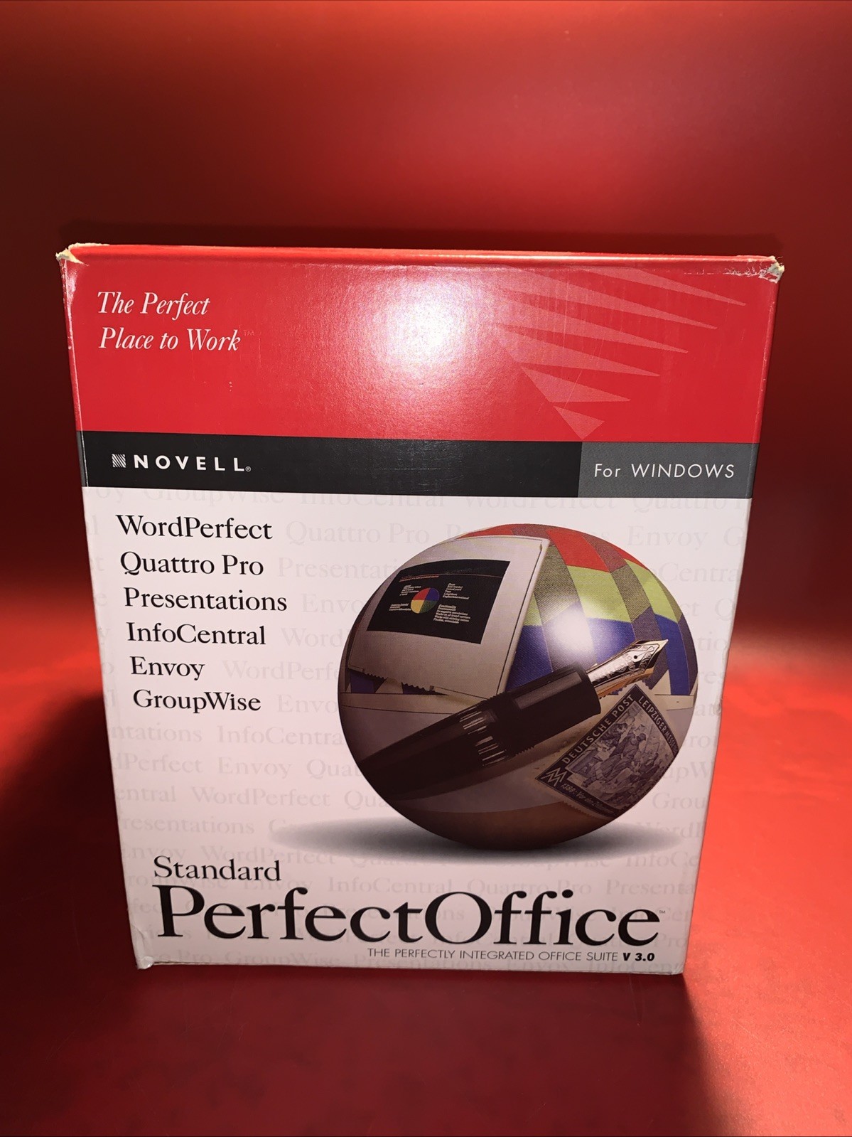 Novell PerfectOffice 3.0 Professional PC  Quattro Presentations Paradox 5.0 +