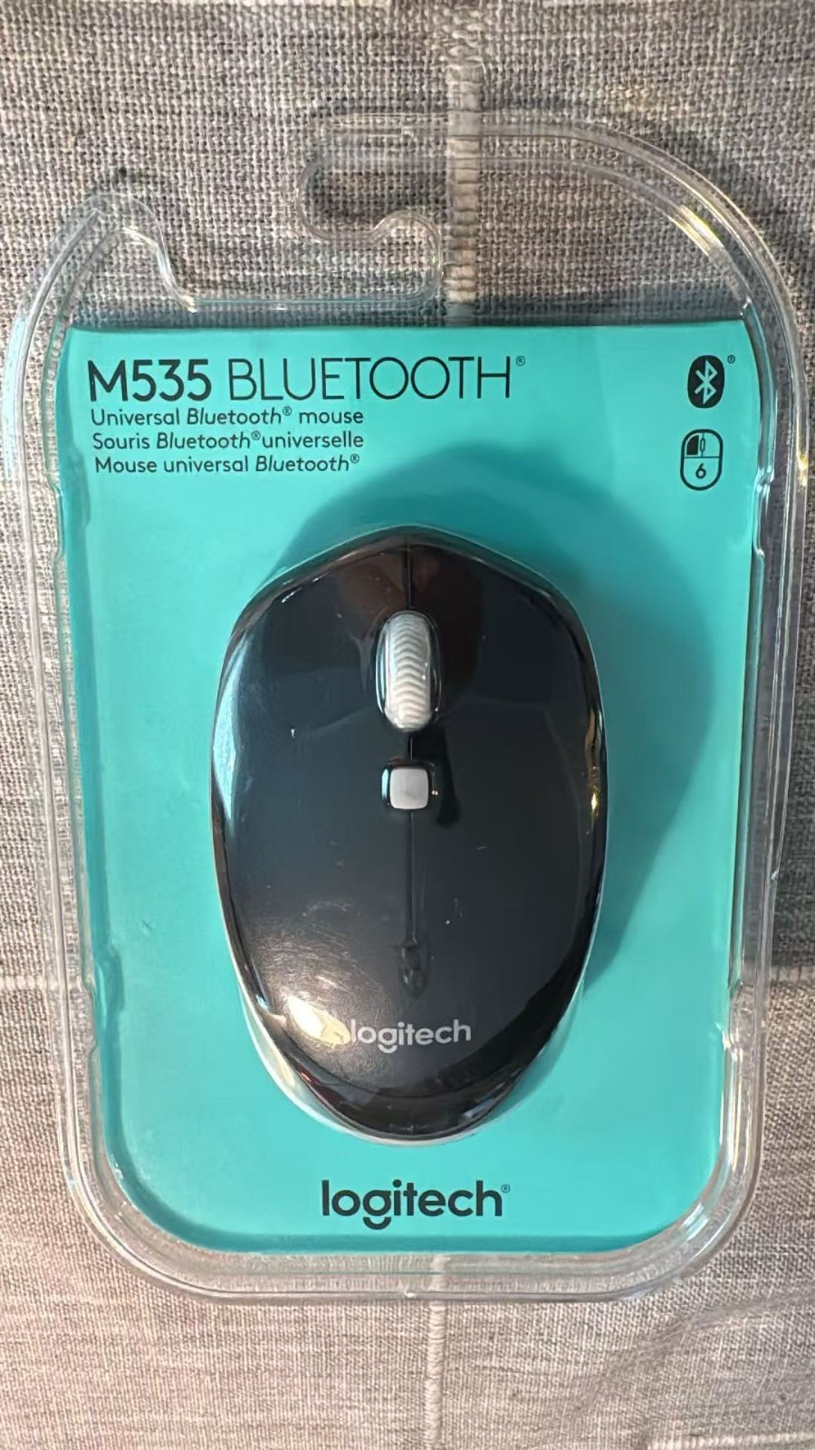 Logitech M535 Bluetooth Wireless Optical Mouse Black New