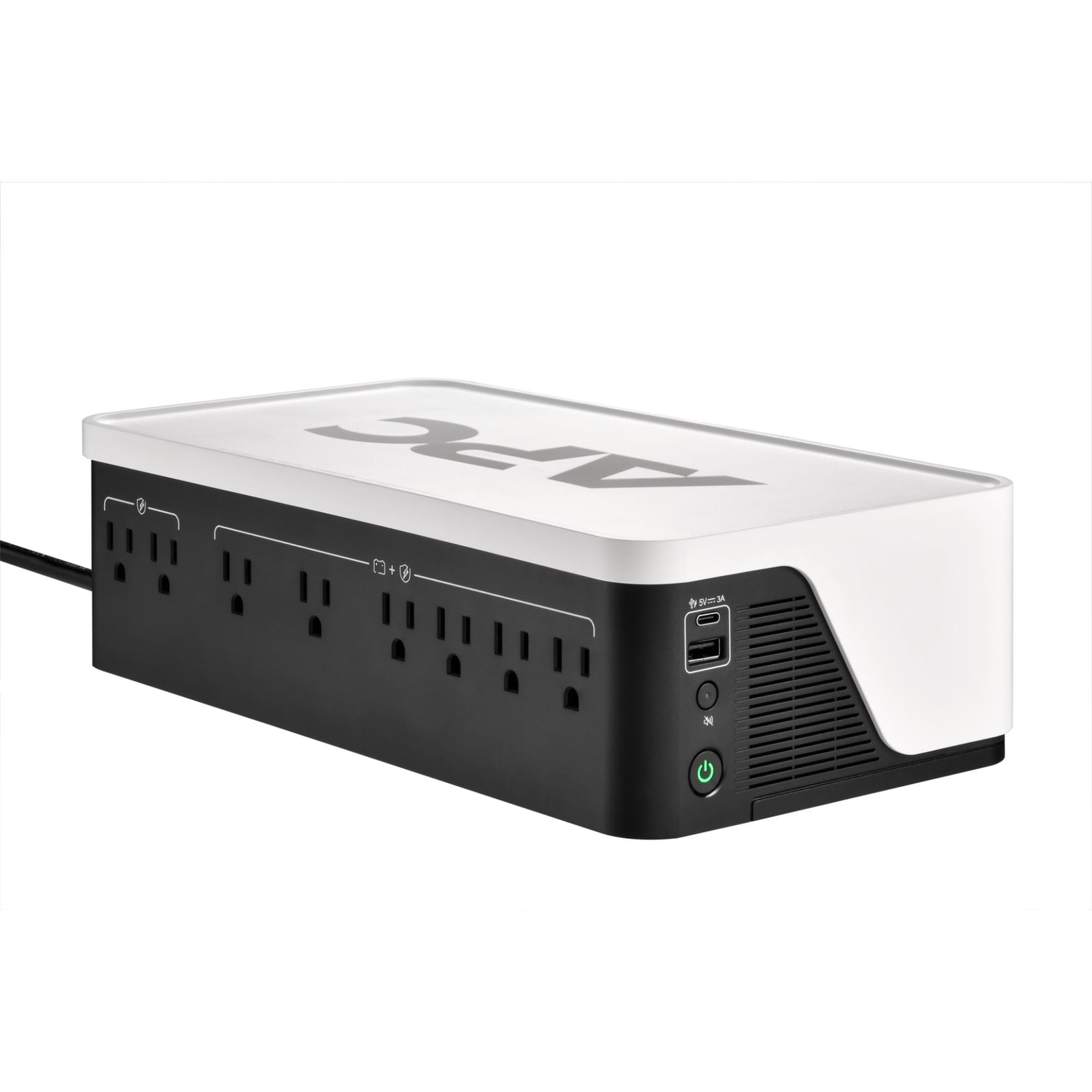 APC 1050VA UPS Backup Power Supply 8 Outlets USB Charging 600W Surge Protection