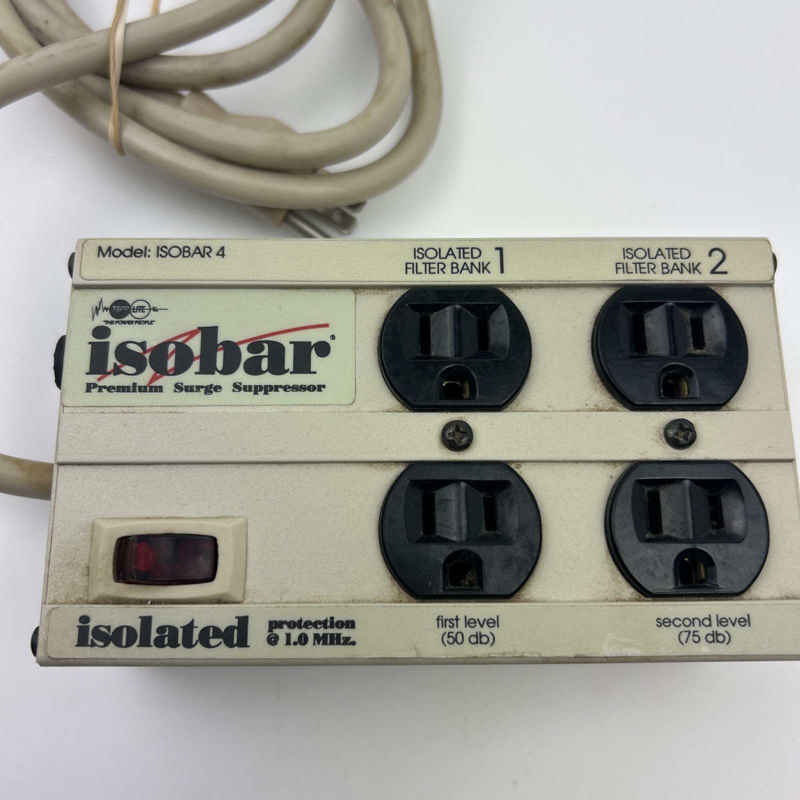 Tripp Lite ISOBAR 4 IB-4 Noise Filter & Surge Suppressor (TESTED & WORKING)