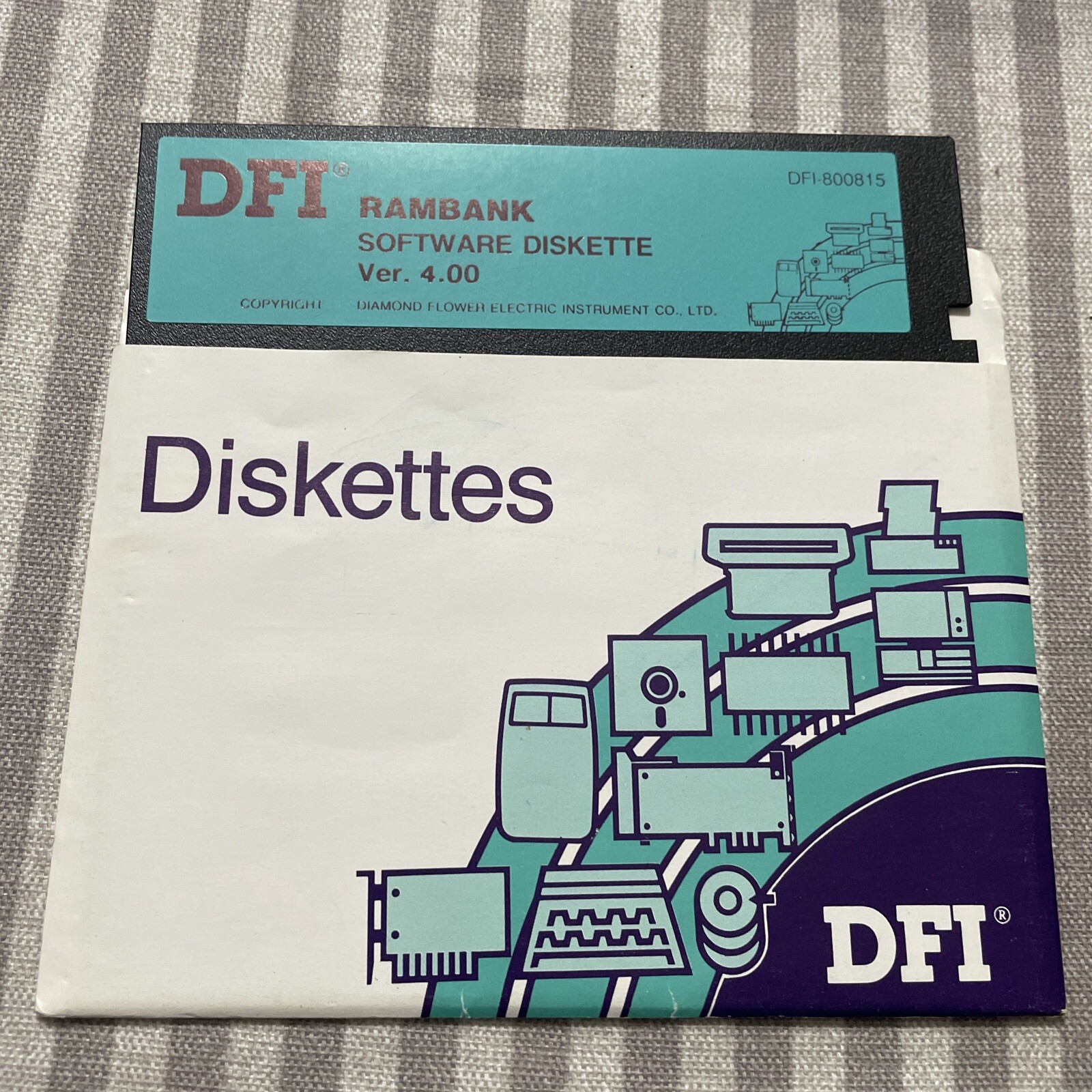 vintage software DFI Rambank Ver. 4.00 Diamond Flower Electric Floppy Disk