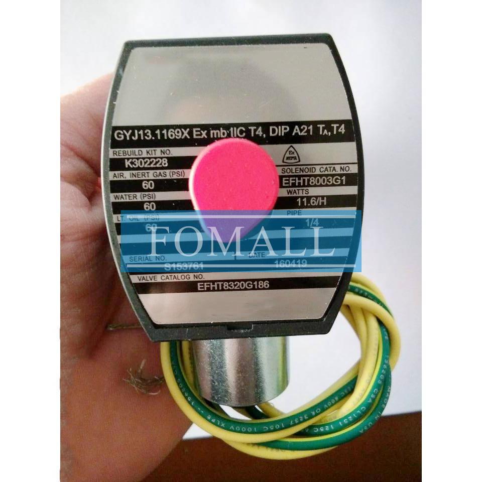 1Pcs Two position three-way solenoid valve direct acting valve EFHT8320G186 24DC