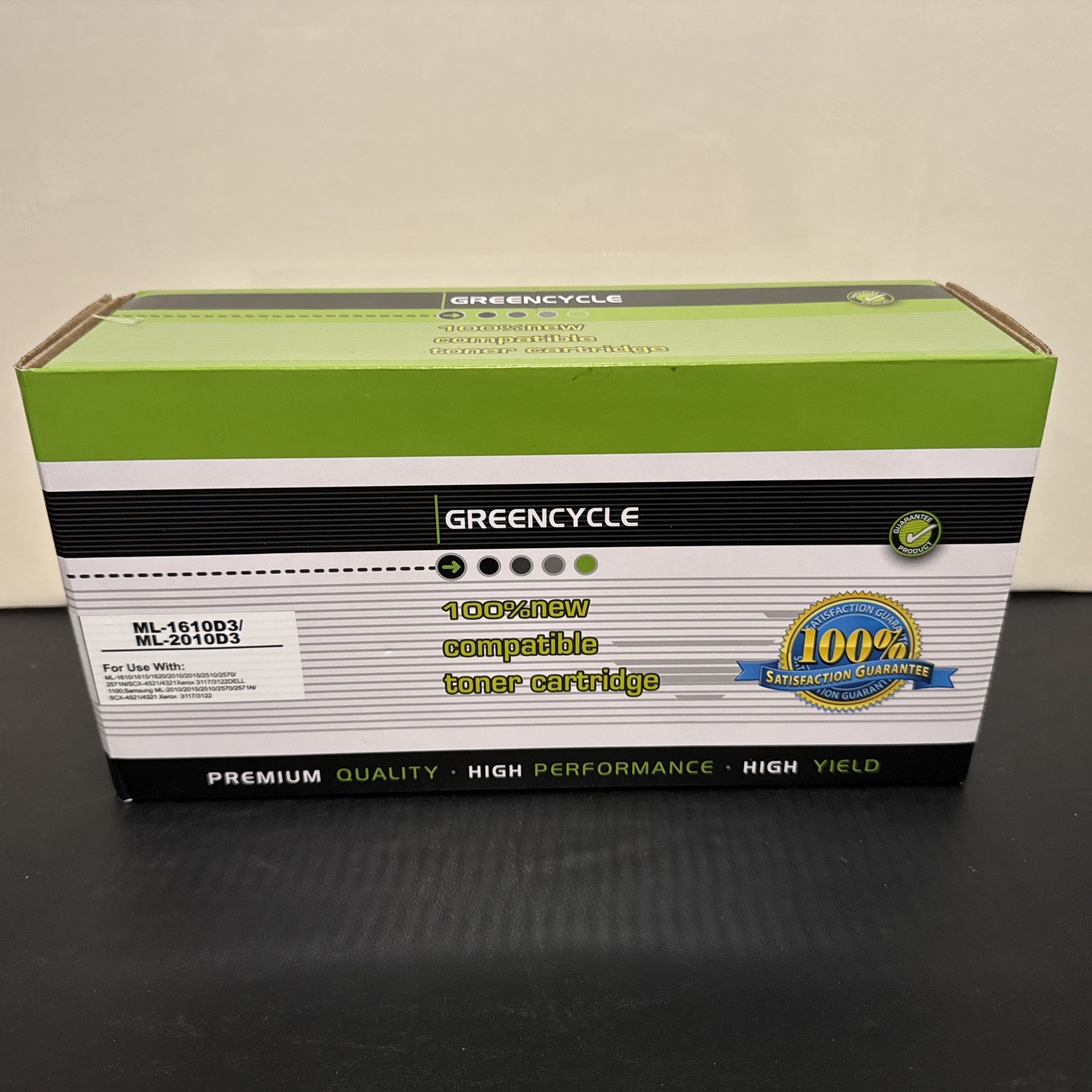 GREENCYCLE ML2010 1610D3 Toner Cartridge Fits for Samsung ML1610 2510 2571N 2570