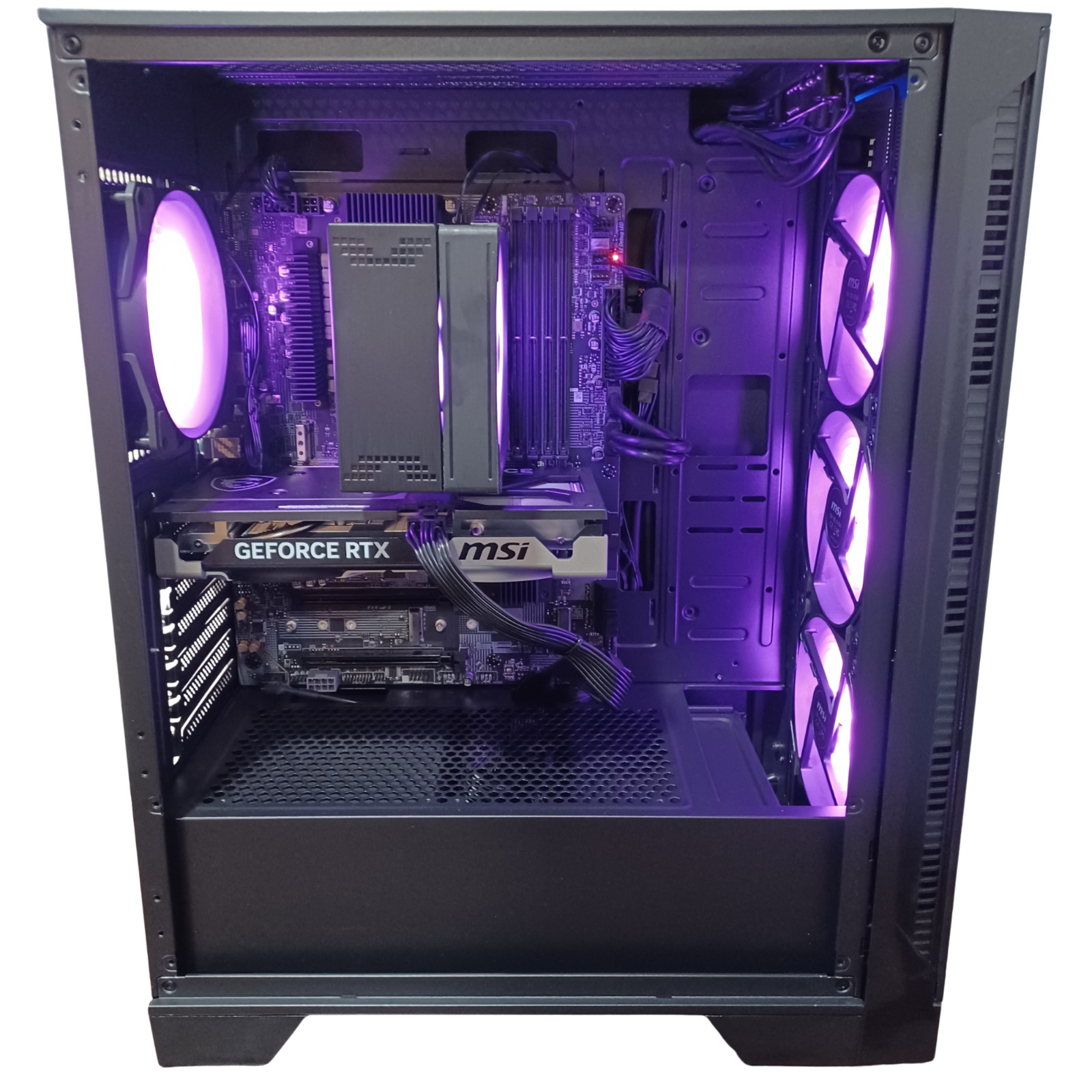 msi Codex R2 AI Gaming Desktop Ultra 7 265 RTX 5060 Ti 32GB 1TB A2NVM7, Black