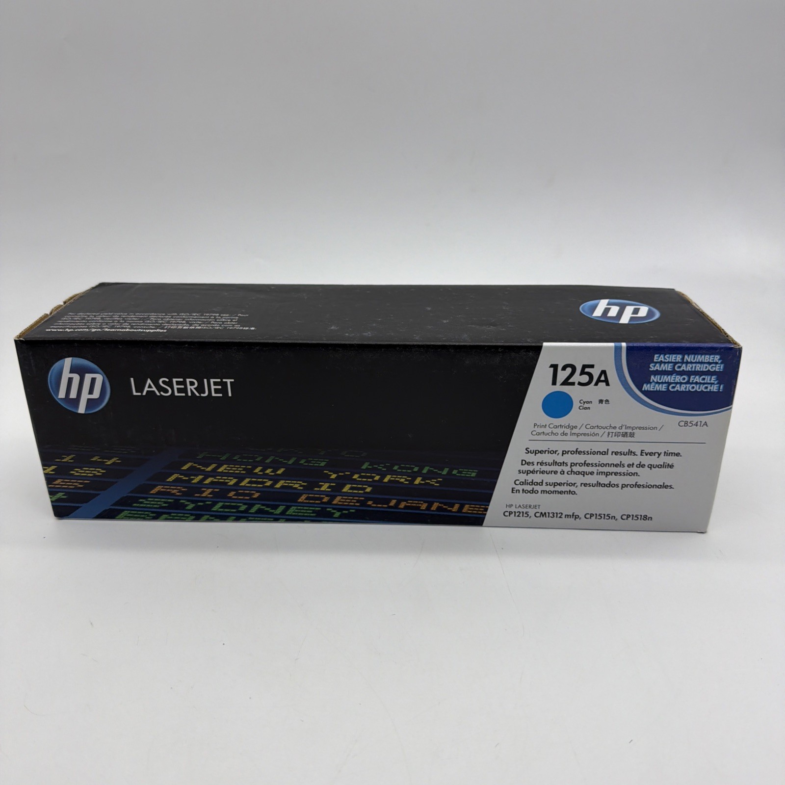 HP 125A CB541A CYAN TONER CARTRIDGE READ DESCRIPTION R5