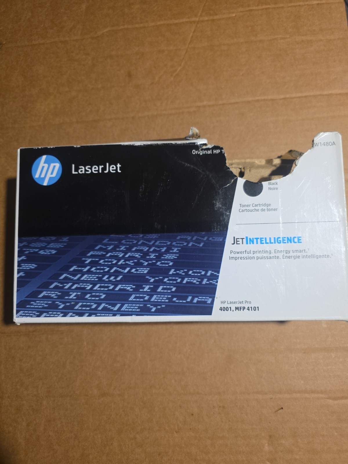 HP 148A Black Original LaserJet Toner Cartridge W1480A - New / Damaged Box