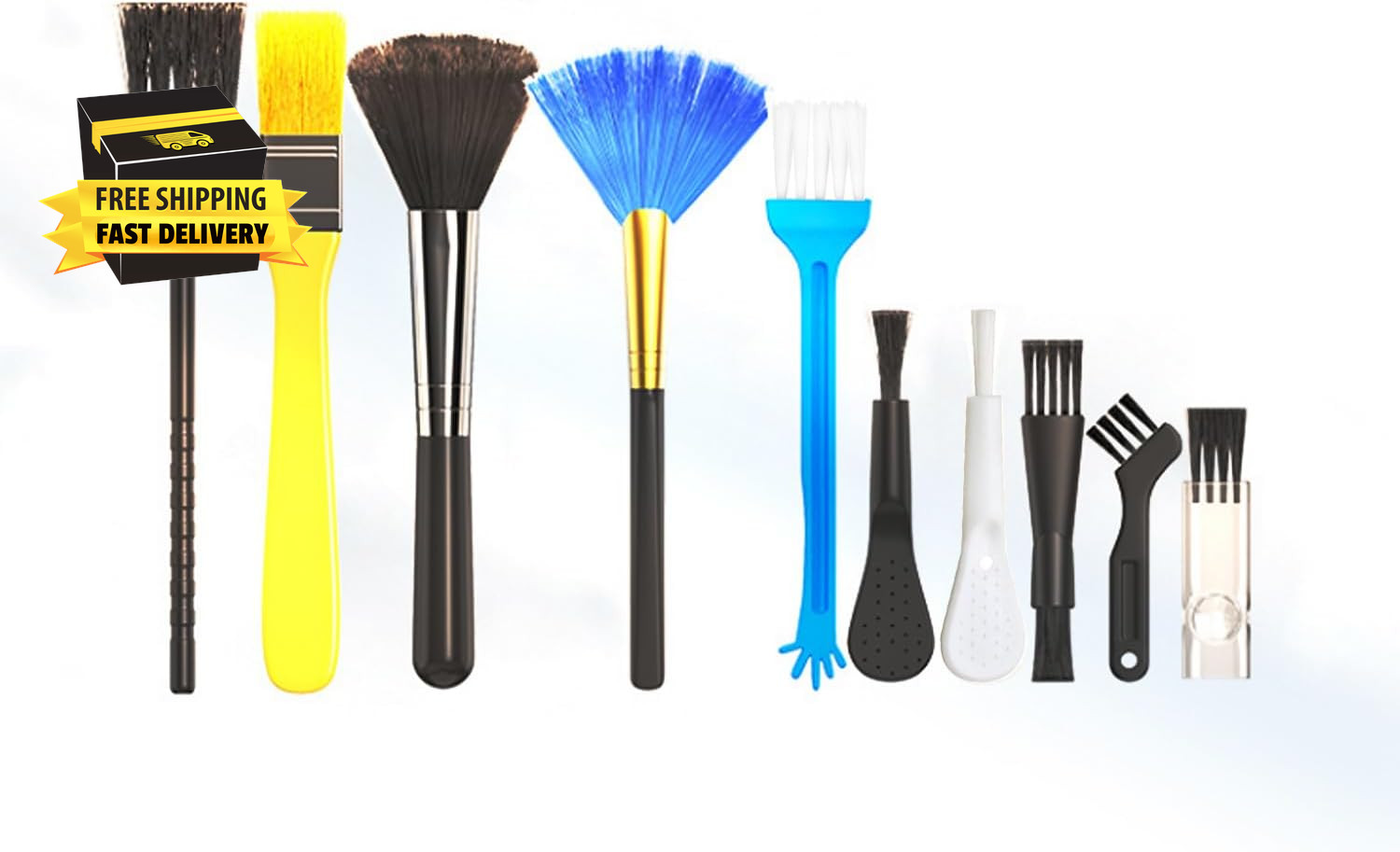 Keyboard Brush, Small Cleaning Brush, Portable Nylon Anti-Static Brush, Electron