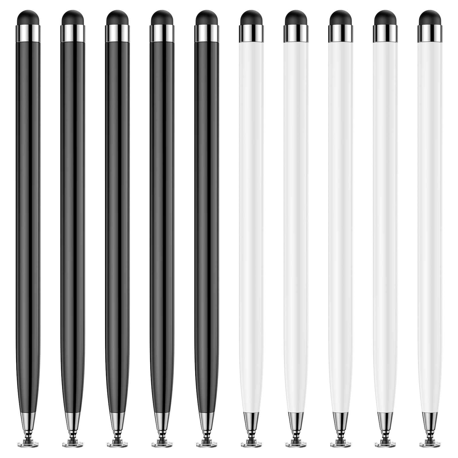 10PCS Stylus Pen for Touchscreen,Lightweight 2 in 1 Design