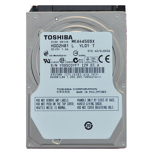 Toshiba 640GB MK6465GSX/N 5400RPM SATA 2.5" Laptop HDD Hard Disk Drive
