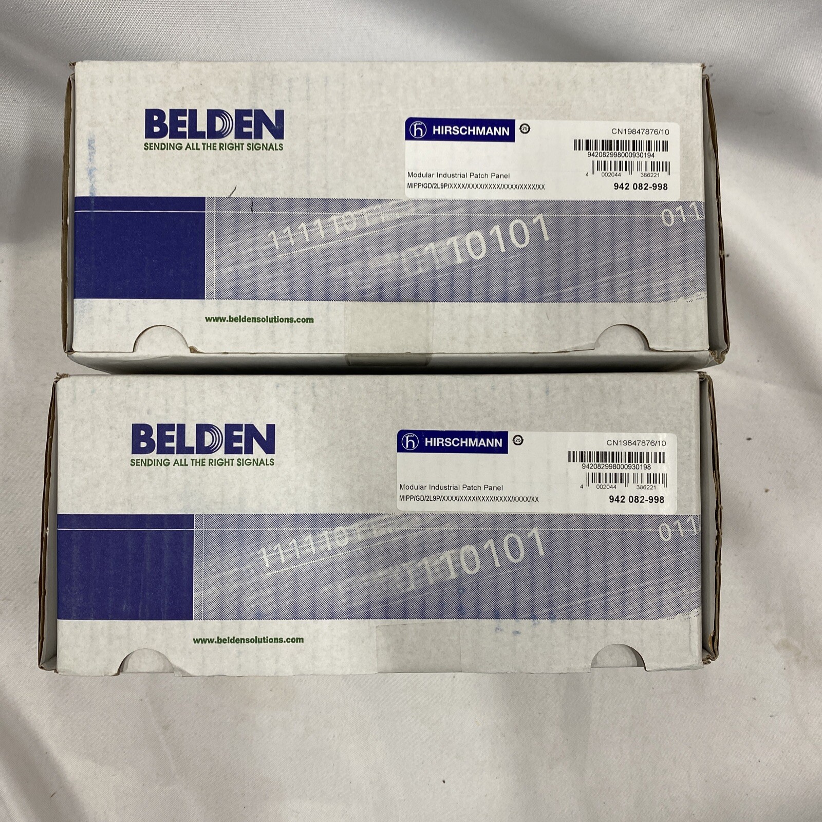Lot Of 2 HIRSCHMANN-BELDEN Modular Industrial Patch Panel 942 082-998 Unopened