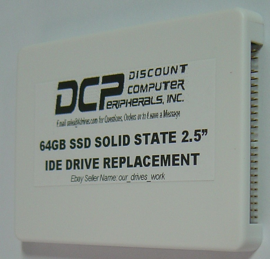 64GB IDE SSD Replace Worn Out 2.5" IDE Drives with this 9.5MM 44 PIN IDE SSD