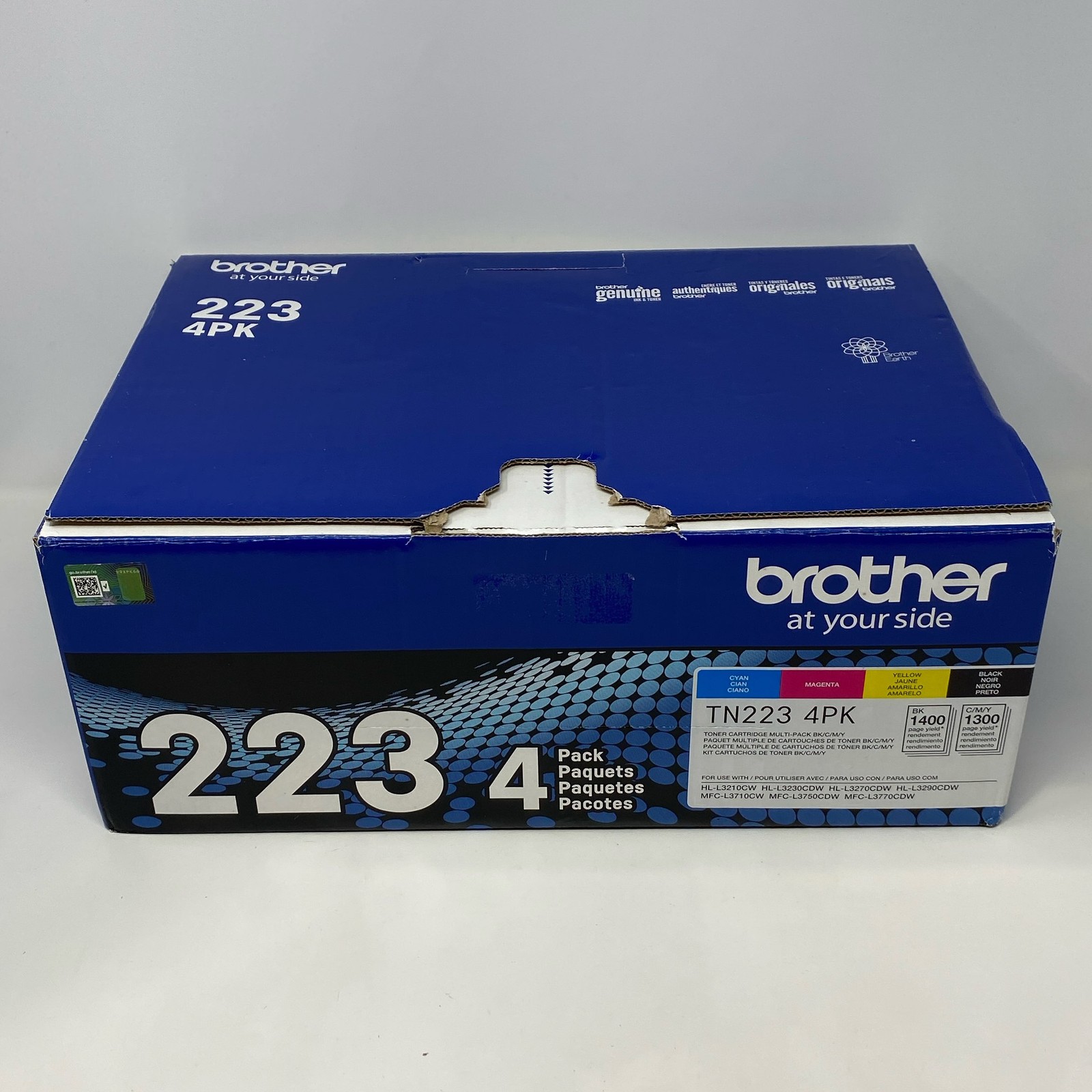 Brother TN223 4PK Toner Black/Cyan/Magenta/Yellow Standard Yield