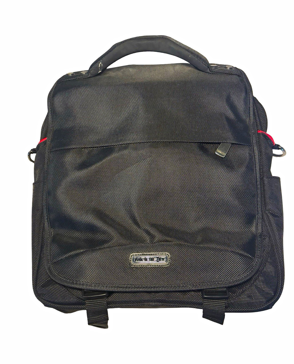 MOBIL IT Laptop Briefcase Business Bag Black Ballistic Nylon Multiple Bag