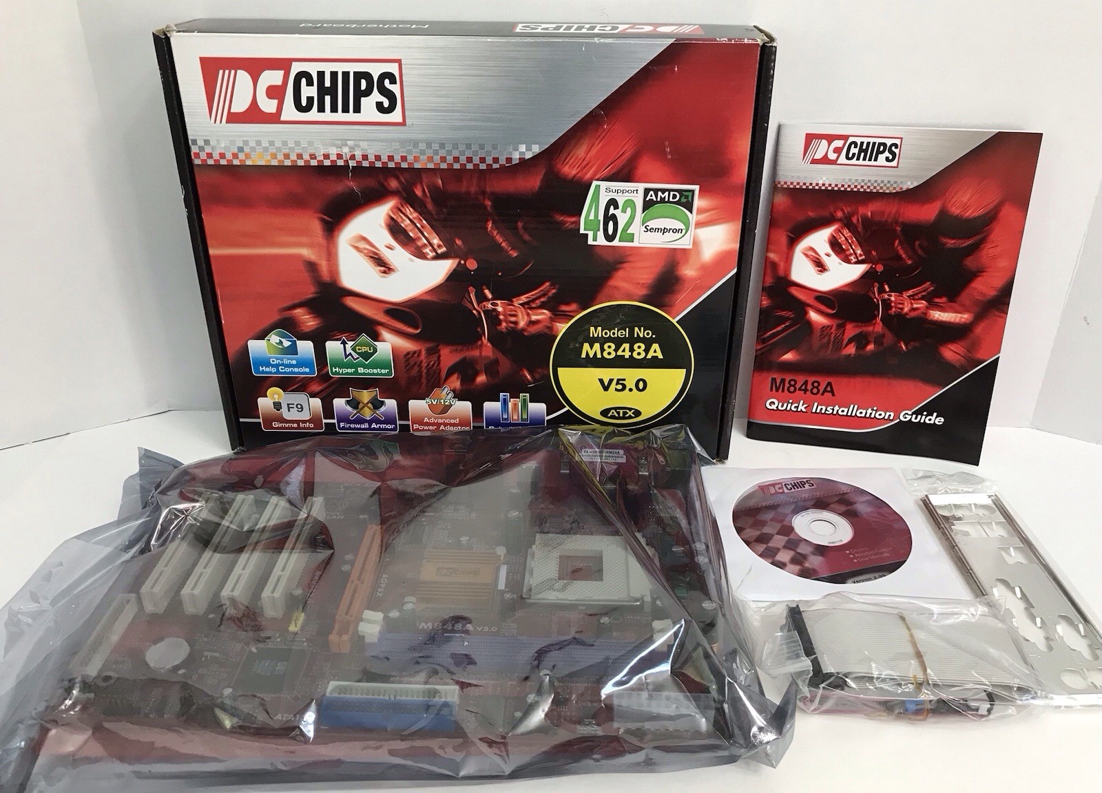 PCChips M848A VERSION 5.0 Socket 462 ATX Motherboard NEW in Original Box