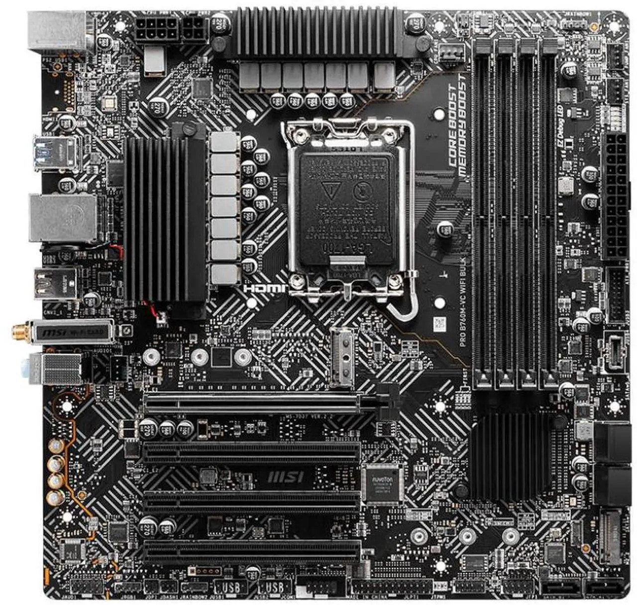 (Factory Refurbished) MSI PRO B760M-VC WIFI DDR5 Intel Micro ATX Motherboard
