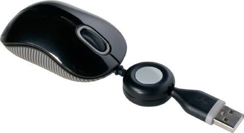 Targus Compact Mouse with Blue Trace Technology for Tracking and Retractable 2.5