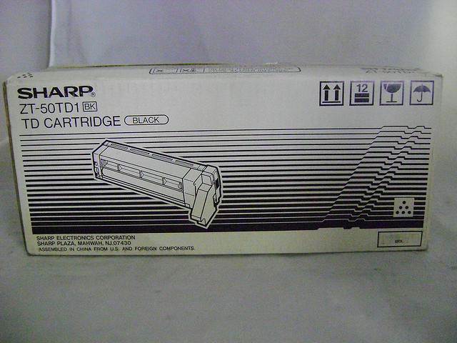 3 Genuine Sharp ZT-50TD1 Laser Toner Cartridges in Sealed Bag