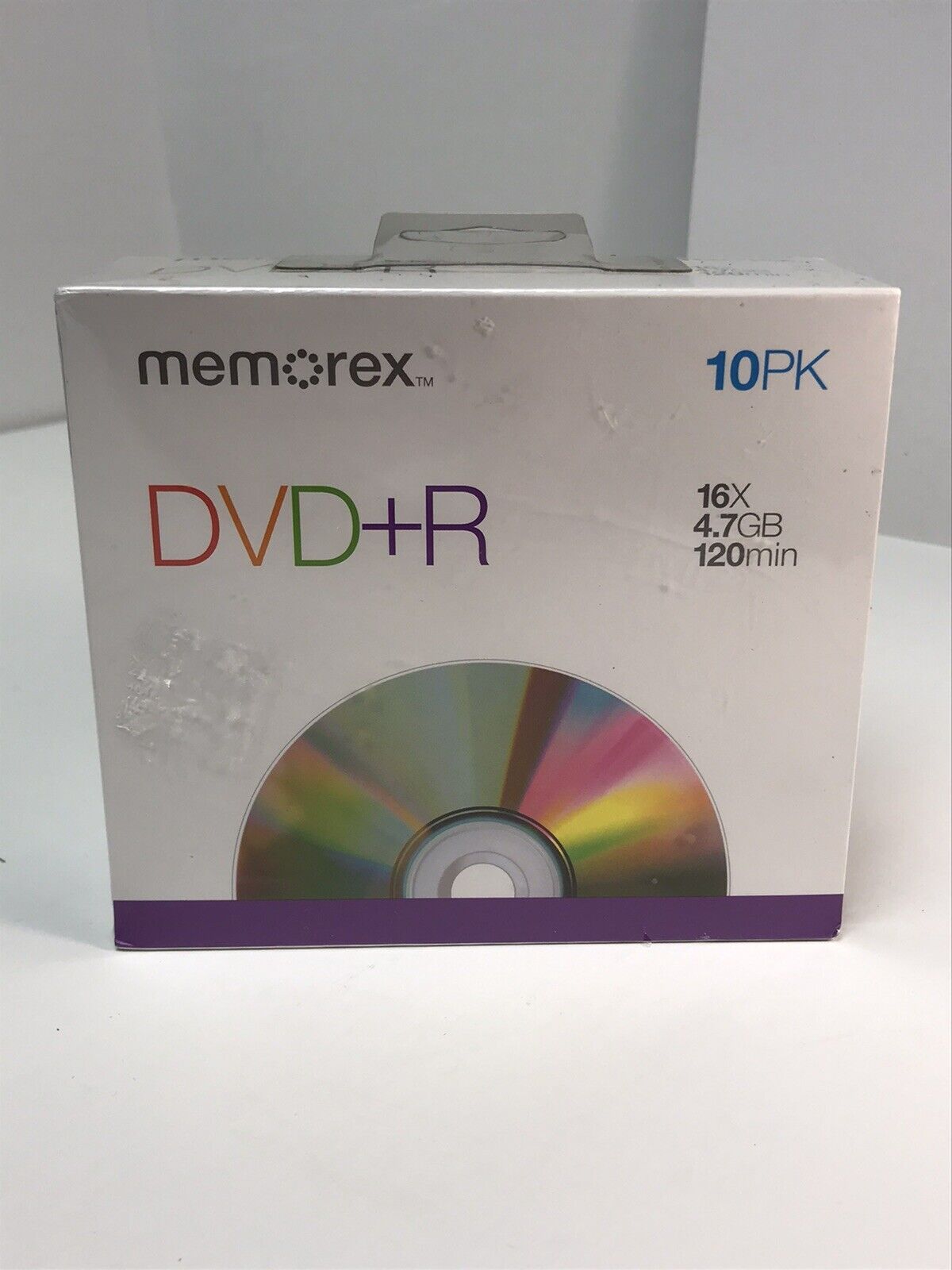 NEW NIP MEMOREX DVD-R 10PK 16X 4.7 GB 120 Min Factory Sealed -A3-