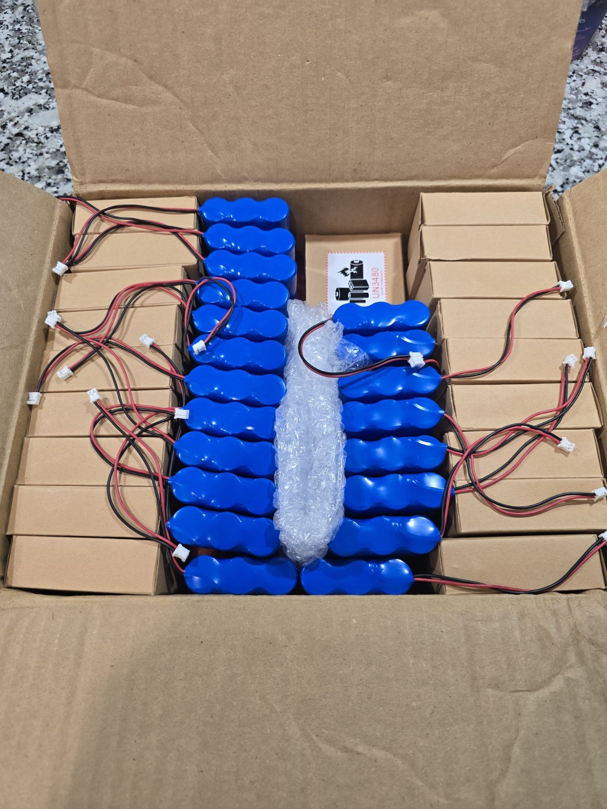 qty (x38) PKCELL ICR 18650 3.7v 6600mAh Li ion Rechargeable Battery Pack 