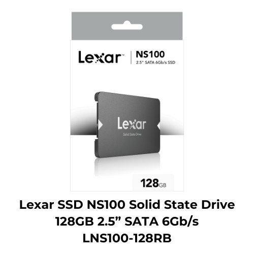 Lexar SSD NS100 Solid State Drive Disk 128GB 2.5” SATA 6Gb/s LNS100-128RB