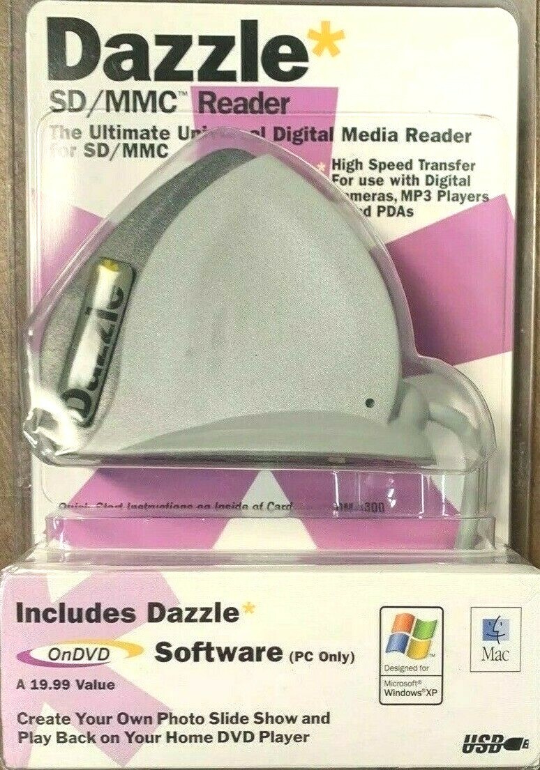 Dazzle SD/MMC Reader/Writer DM-8300 NEW
