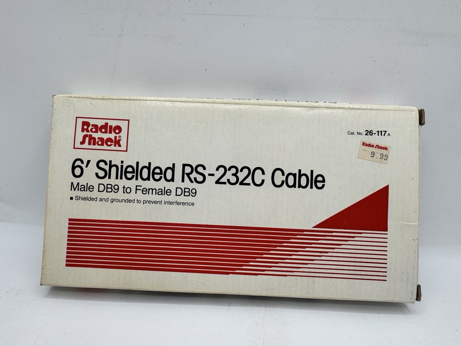 Radio Shack Shielded RS-232C Cable 6 Feet Male DB9 to Male DB9 26-116s