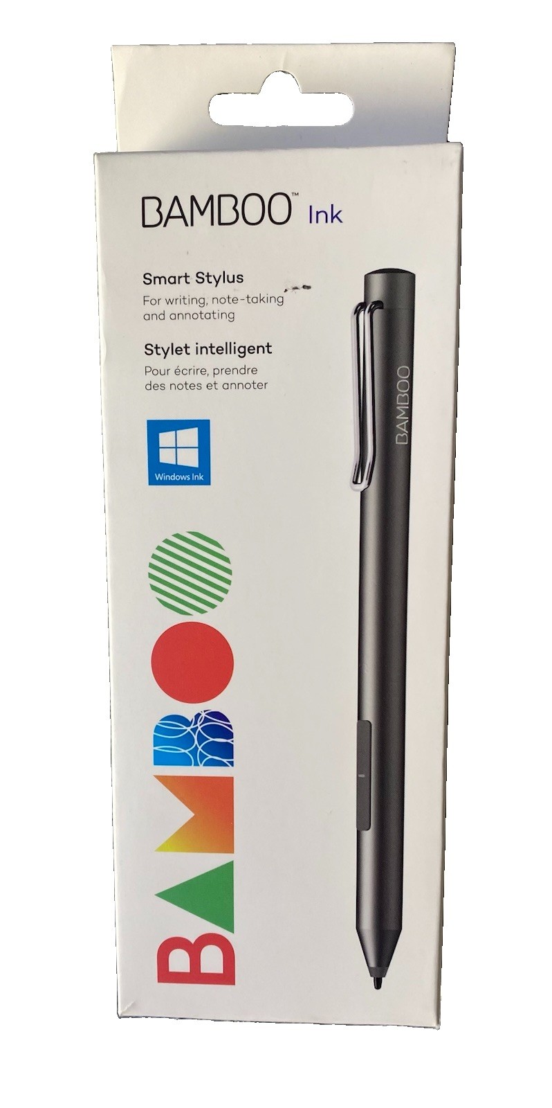 Wacom Bamboo Ink Smart Stylus for Windows Ink 2nd Generation Gray CS323AG0A