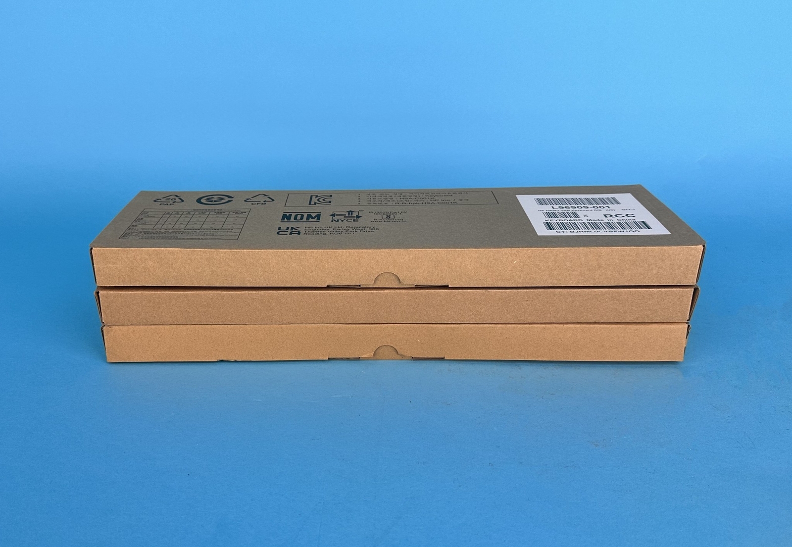 LOT OF 3 HP L96909-001 HALLEY USB WIRED KEYBOARDS |010-6104785