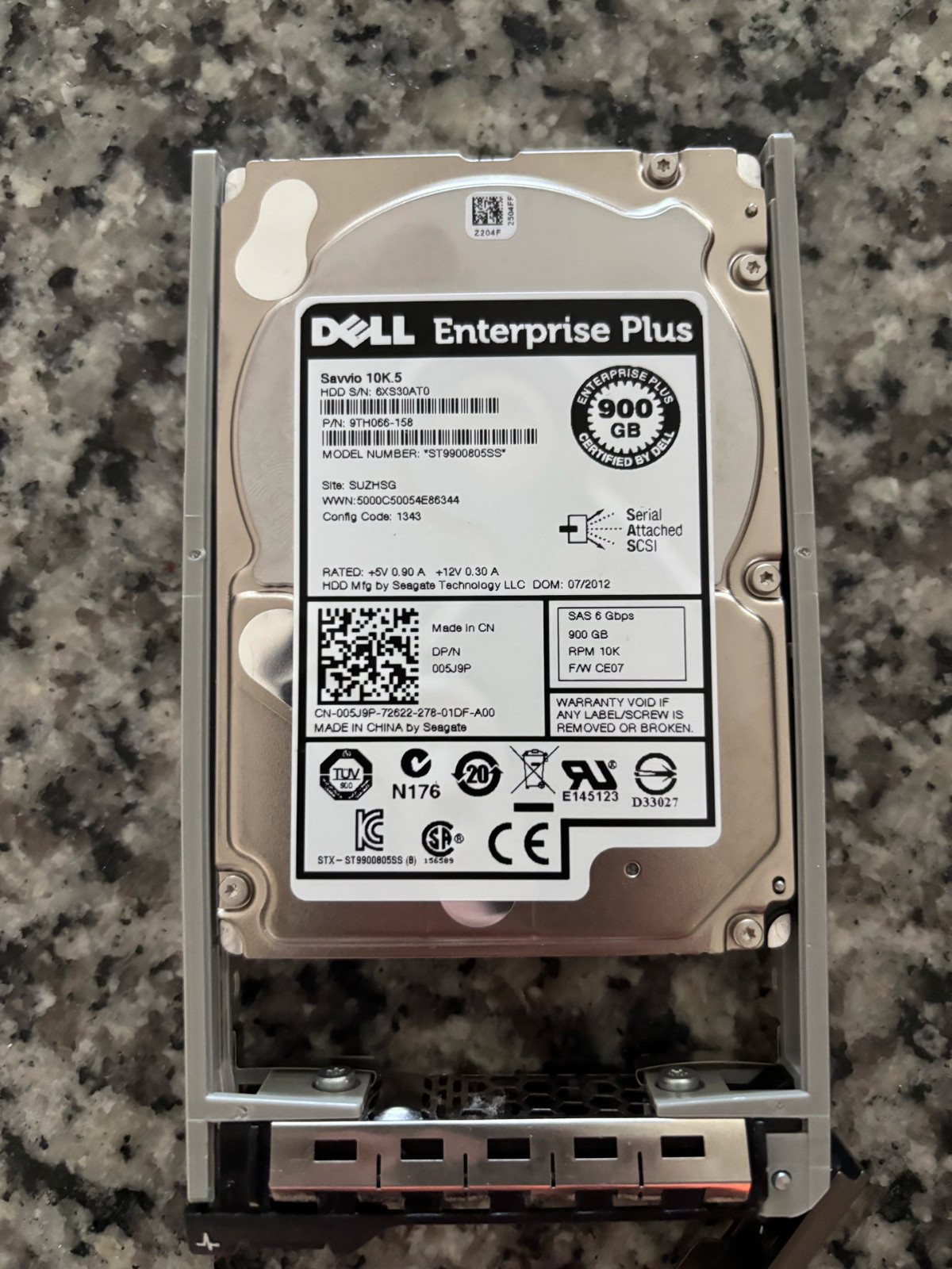 DELL Enterprise Plus 900GB 10K 2.5'' Server SAS HDD Seagate 9TH066-158