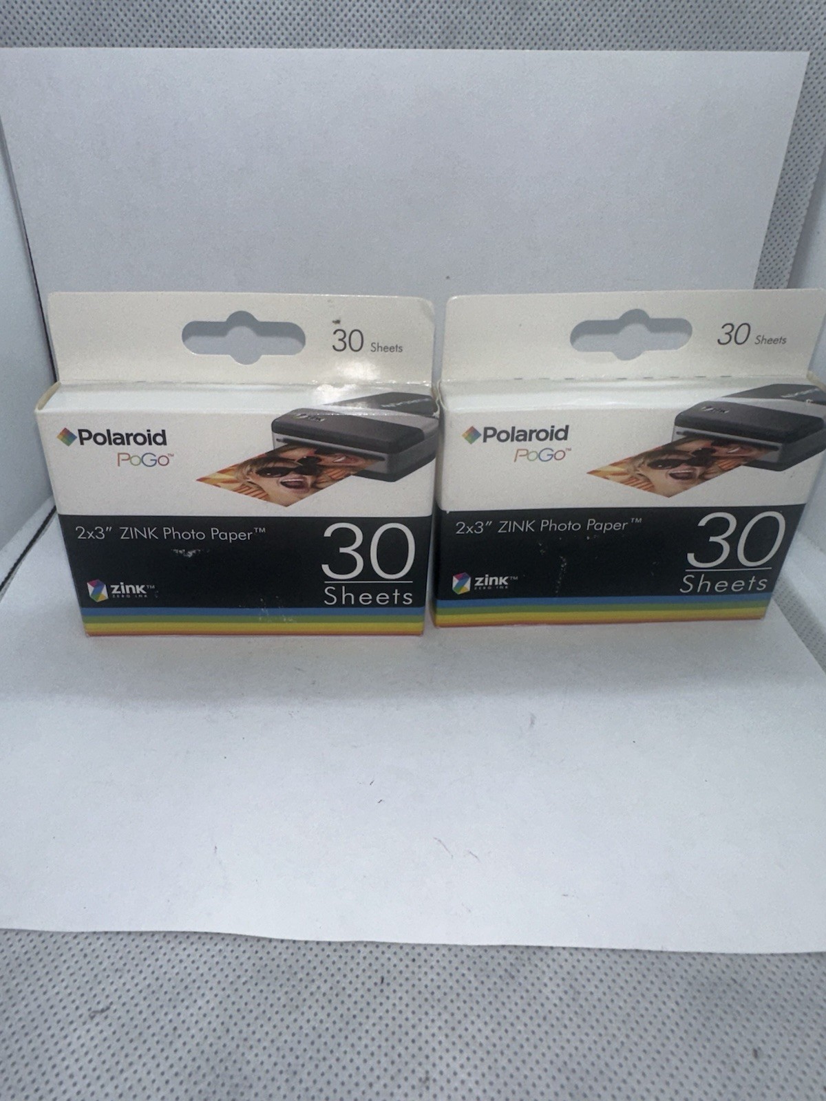 Polaroid PoGo 2x3" Zink Photo Paper 30 Sheets New Lot of 2 Expired 06/09