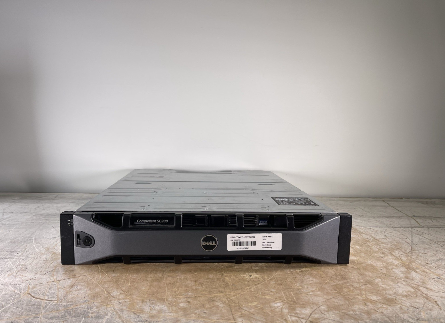 DELL COMPELLENT SC200 12 BAY STORAGE EXPANSION ARRAY - (POWER TESTED)
