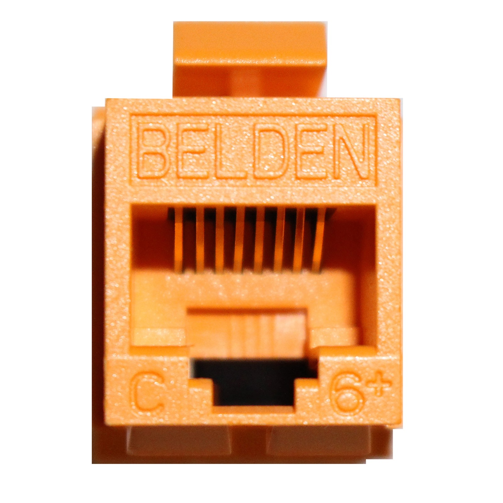BELDEN AX101322 CAT6+ KEYCONNECT MODULAR JACK, RJ45, C6+, ORANGE