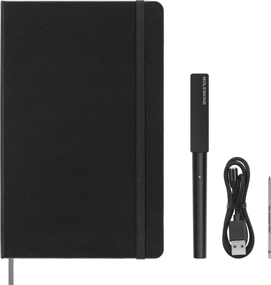 Moleskine Smart Writing Set  Value Pack — Pen, 7 Notebooks, 7 Refills — $400