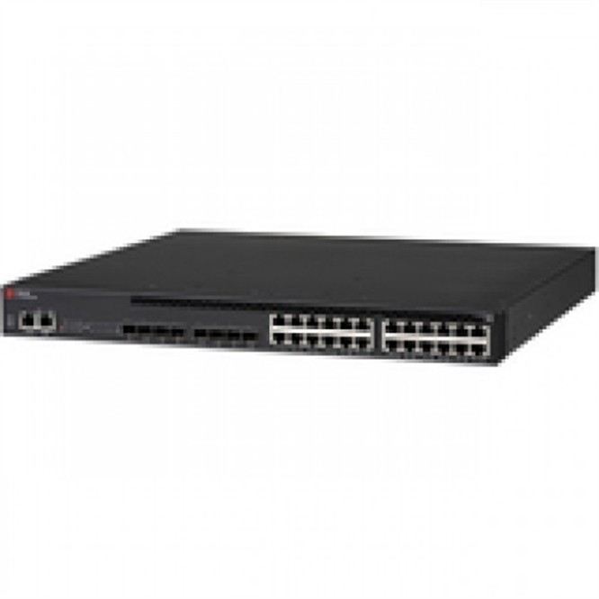 Brocade ICX6610-24P-E 24-port 1 GbE RJ45 PoE+, 8×1 GbE SFPP uplink ports Grade A