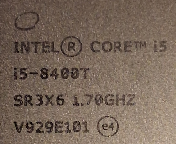 Intel core i5-8400 CPU