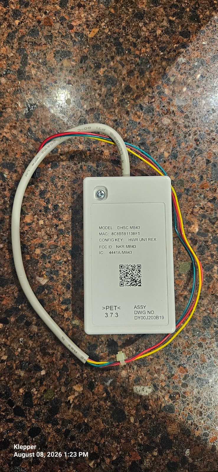 Mitsubishi Kumo Cloud Wi-Fi Adapter DHSC-MB43 (13" lead)