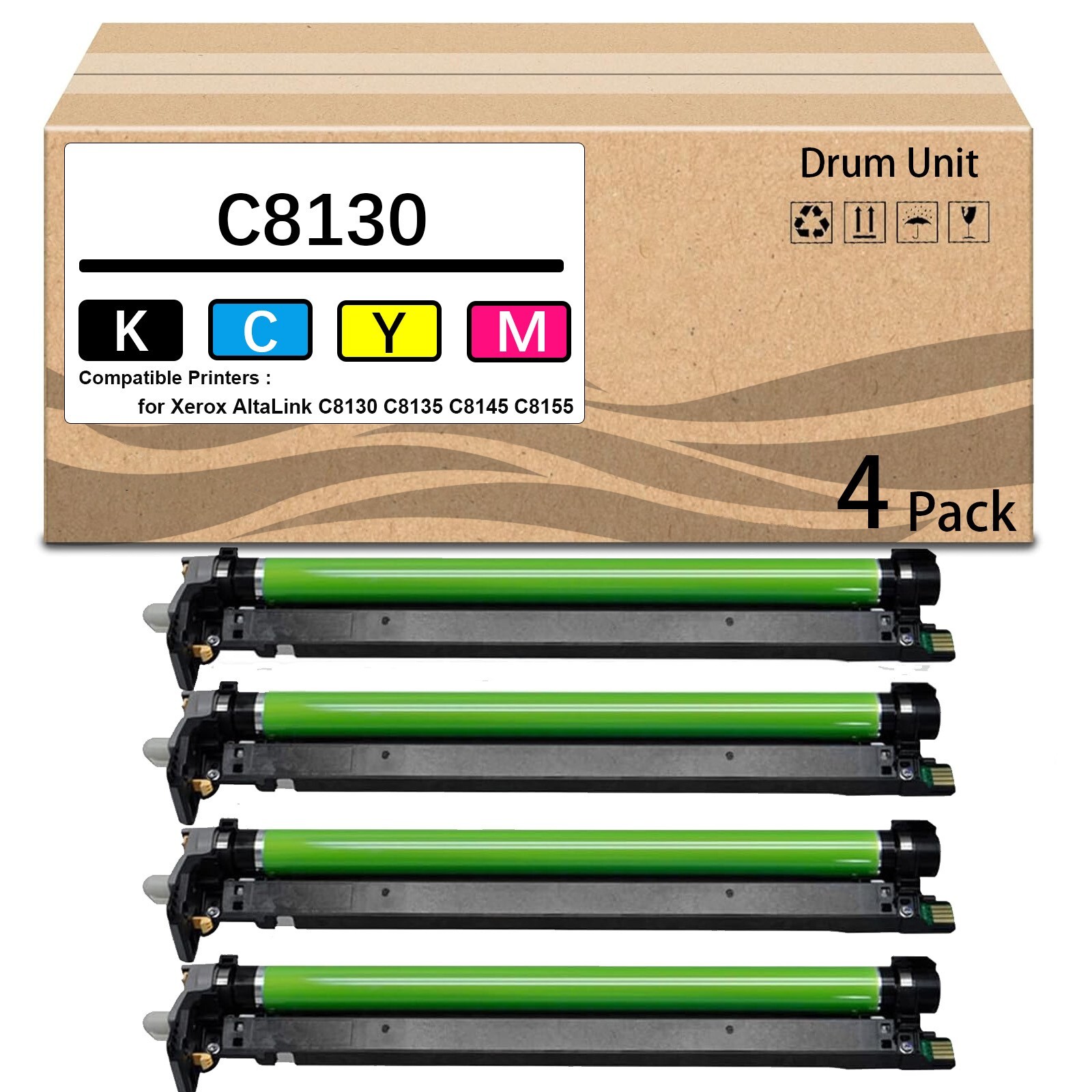4 Pack 013R00681 Drum Unit Use for Xerox AltaLink C8130 C8135 C8145 C8155