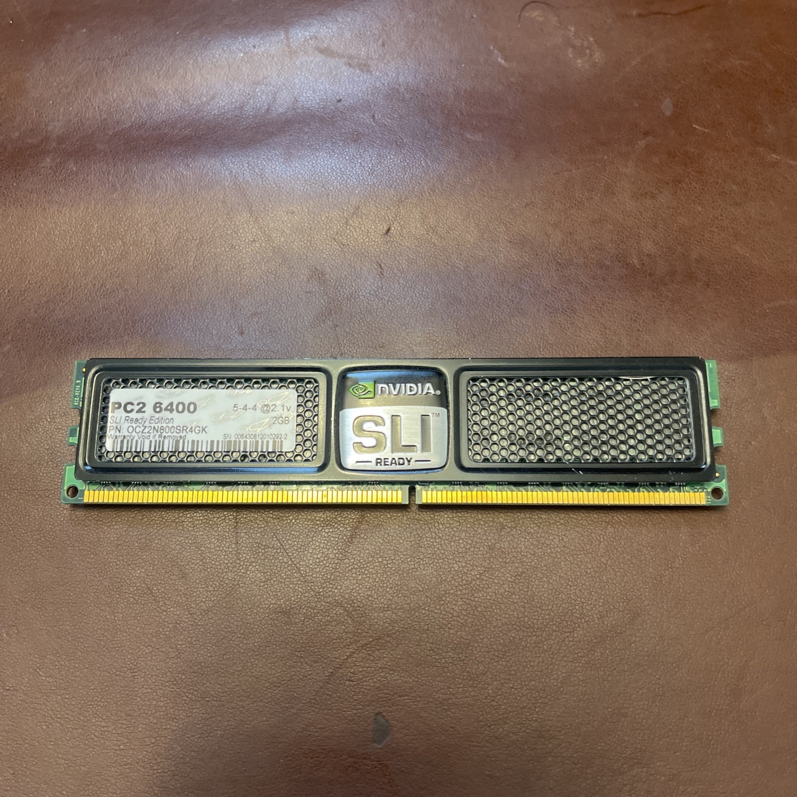 OCZ NVIDIA SLI Ready DDR2 2GB Kit 1x2GB PC2-6400 800MHz OCZ2N800SR4GK