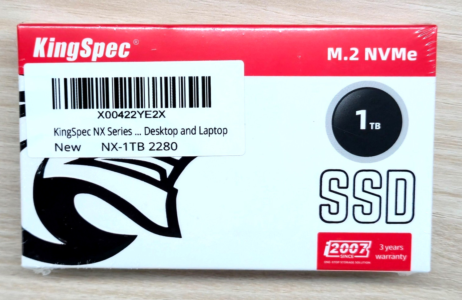 NEW KINGSPEC 1TB M.2 NVMe SSD 2280 NX-1TB-2280 NX Series Gen3x4 3500MB/s 3D NAND