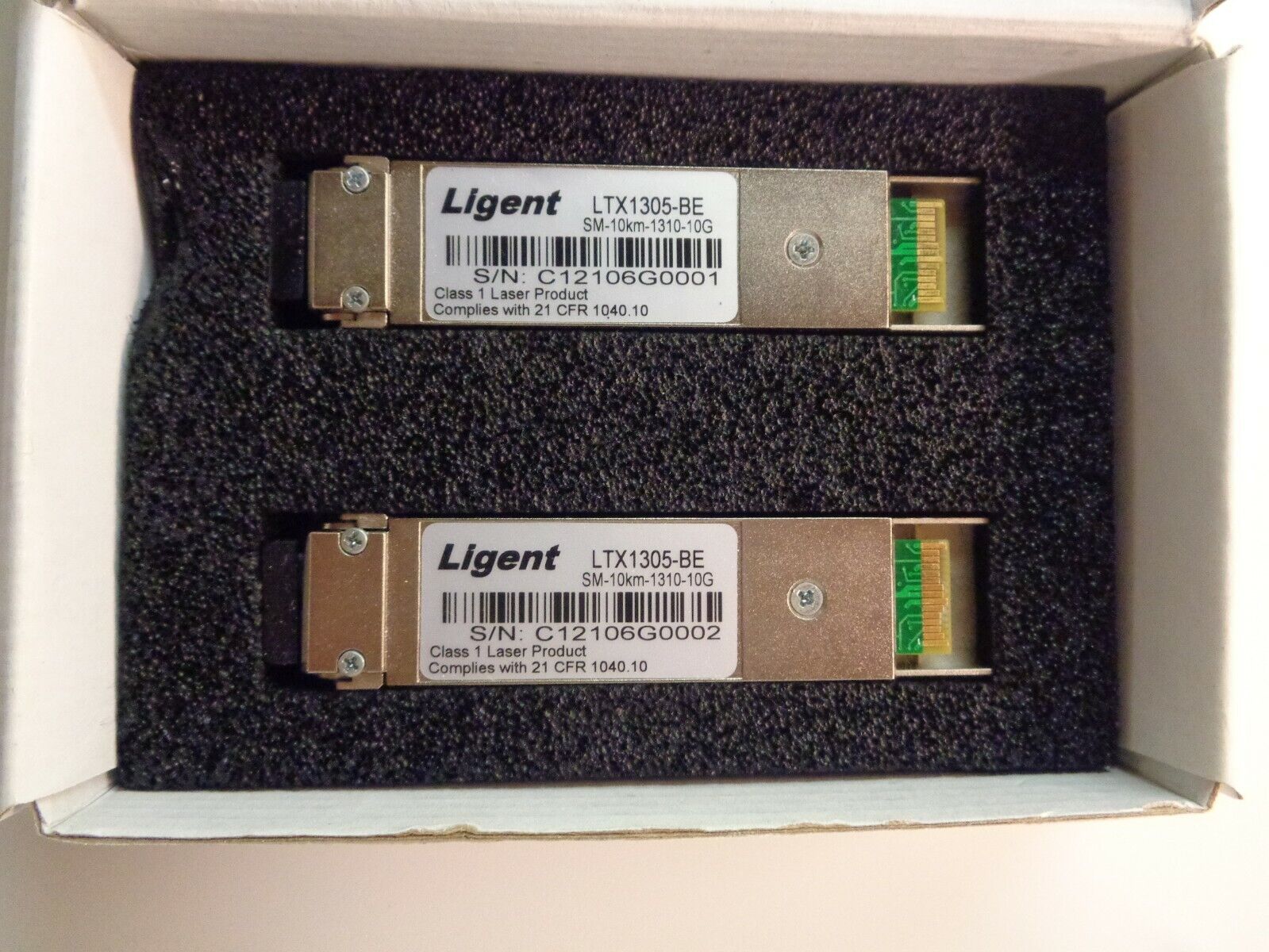 Ligent Transceiver SM-10km-1310-10G LTX1305-BE (2 piece lot) - New in Box 