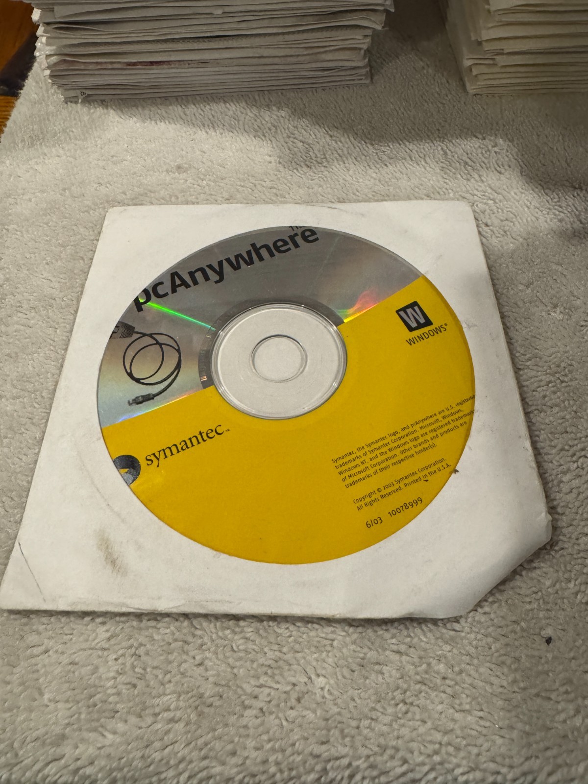 Symantec PcAnywhere 11.0 CD Disk Only - VERY GOOD CONDITION