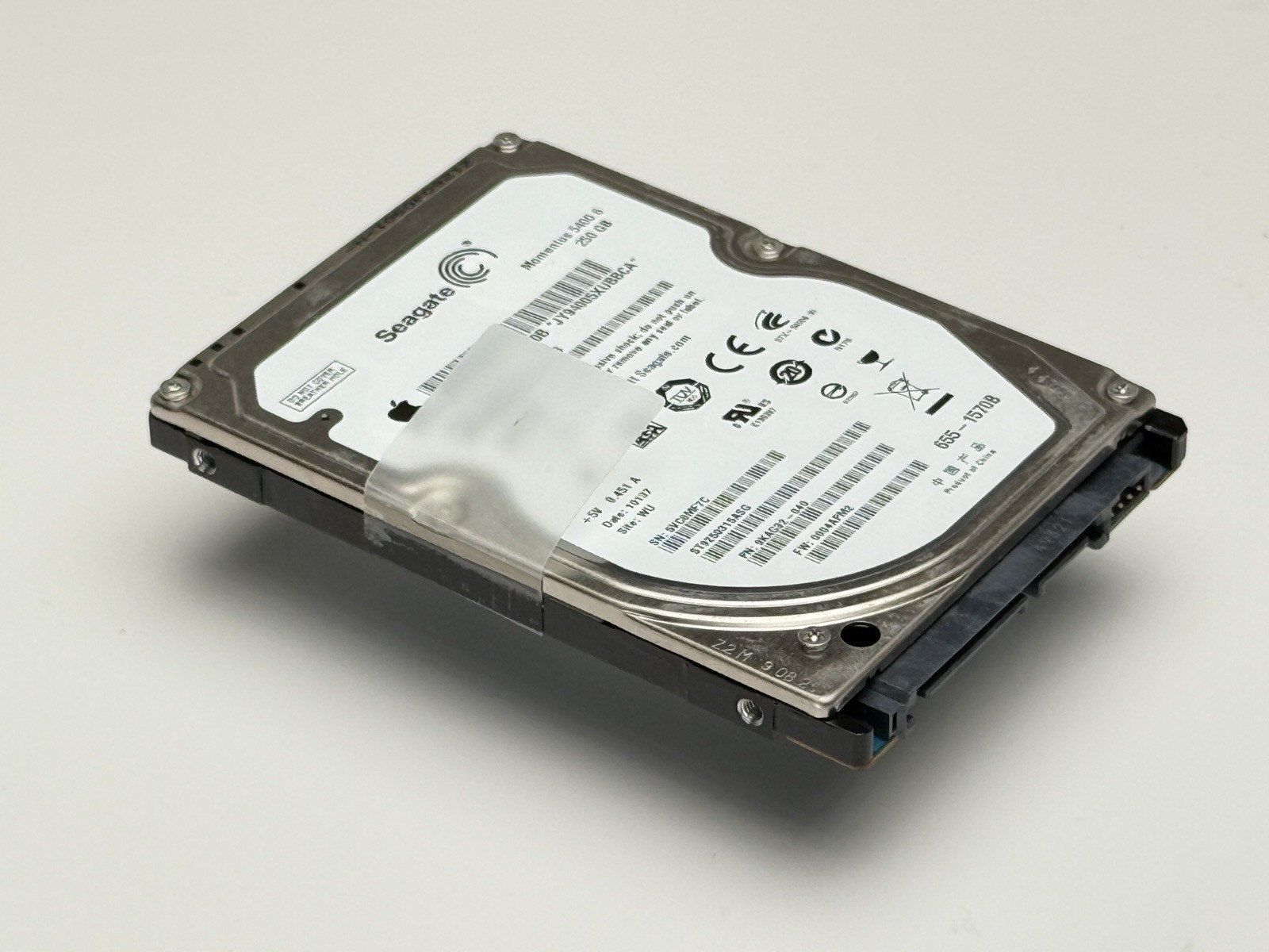 Seagate Momentus 250GB 5400RPM SATA Hard Drive ST9250315ASG |  Apple 655-1570B