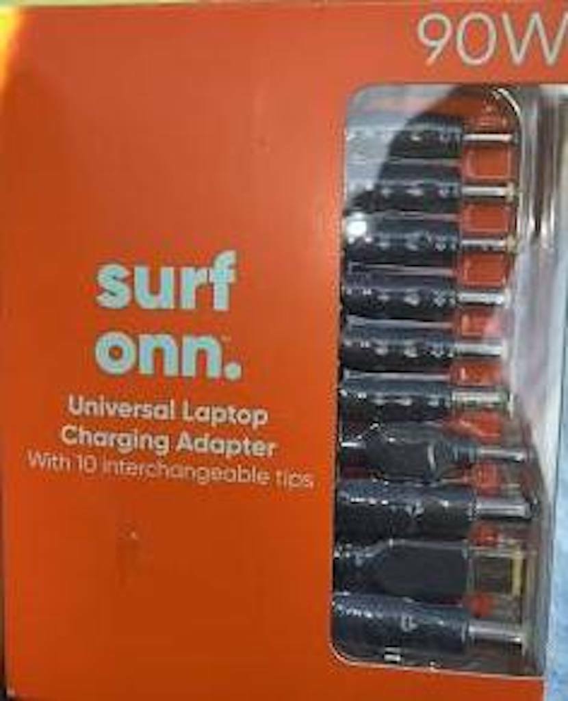 onn 90W Universal Laptop Charger with 10 Interchangeable Tips  ADS-90SL-19A-2