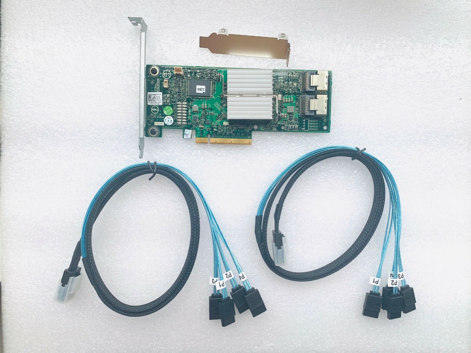 DELL H310 6Gbps SAS HBA FW:P20 9211-8i IT Mode ZFS FreeNAS unRAID 2* SATA Cable
