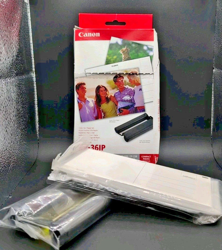 Canon 7737A001 (KP-36IP) Color Ink & Paper Set Tri-Color New, Open Box