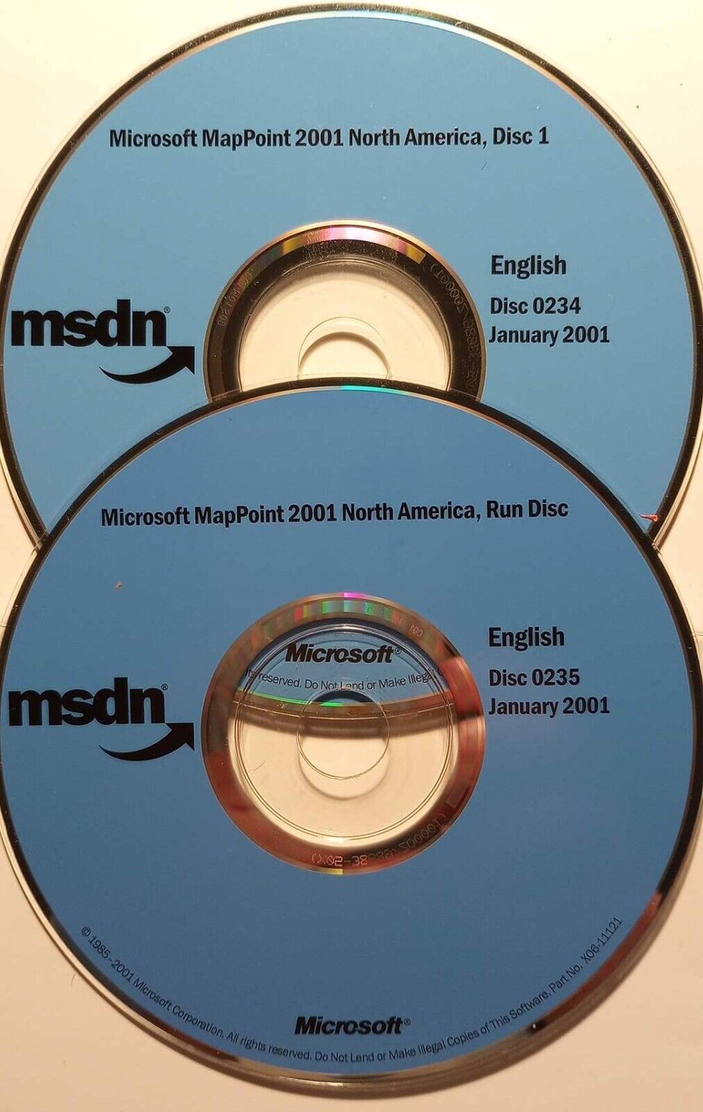 Microsoft MapPoint 2001 w/ North American Maps Full Version with License