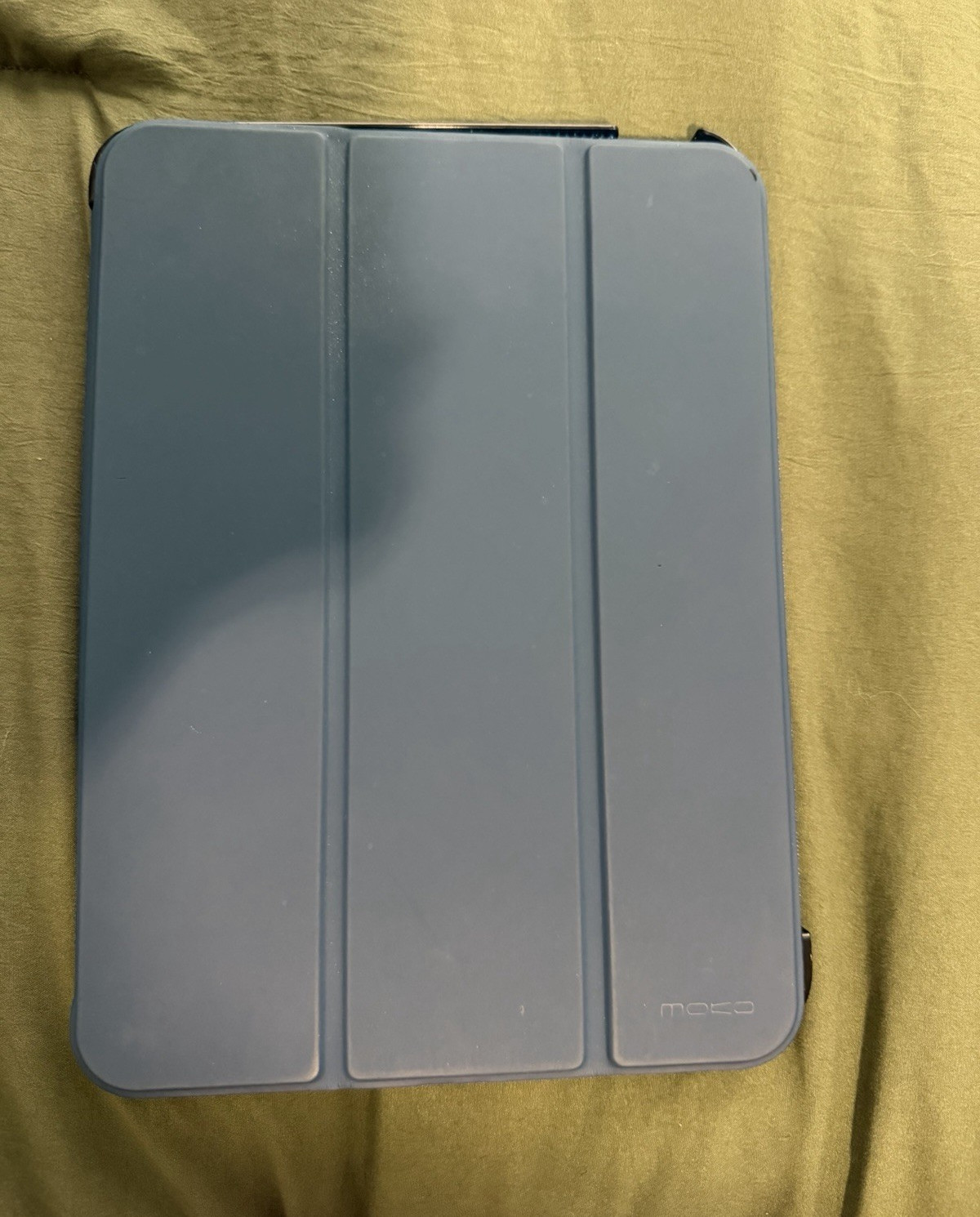 MoKo Blue Folding Folio Case Cover with Stand for Apple iPad A16 11 inch