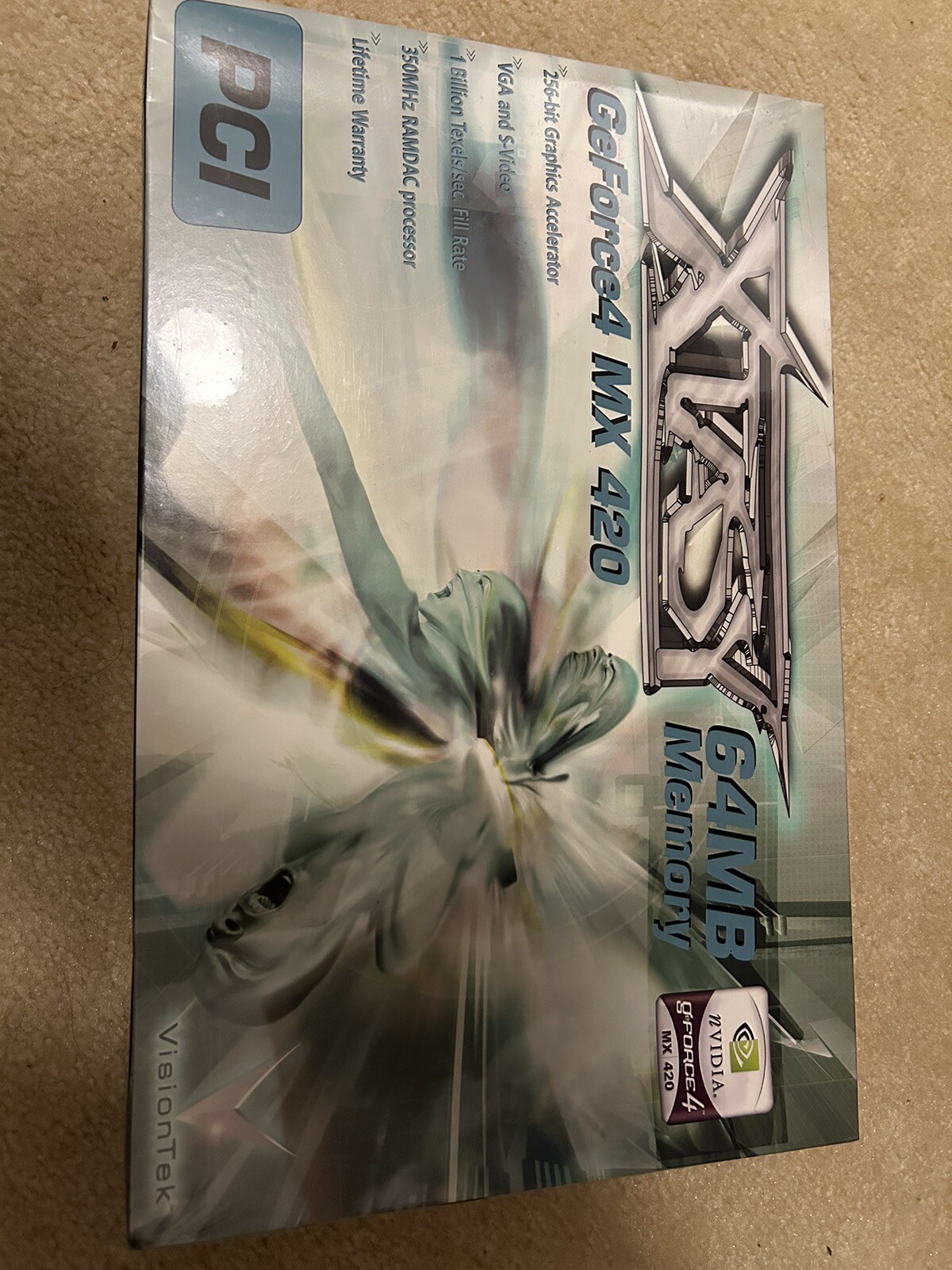 xtasy deforce4 mx 420 PCI 64MB Brand New Sealed