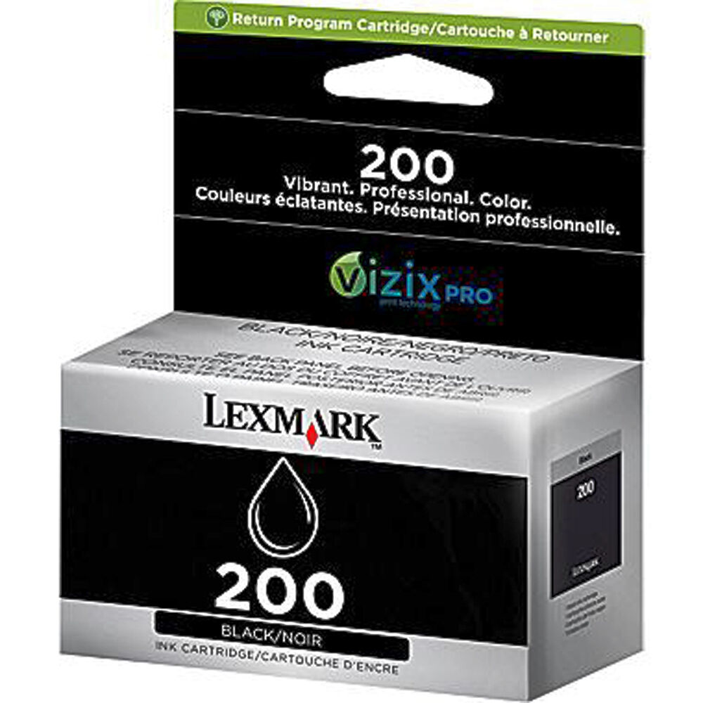 Lexmark 200 Black Ink Genuine OEM Cartridge For Pro 4000c 5000 5500 Printers